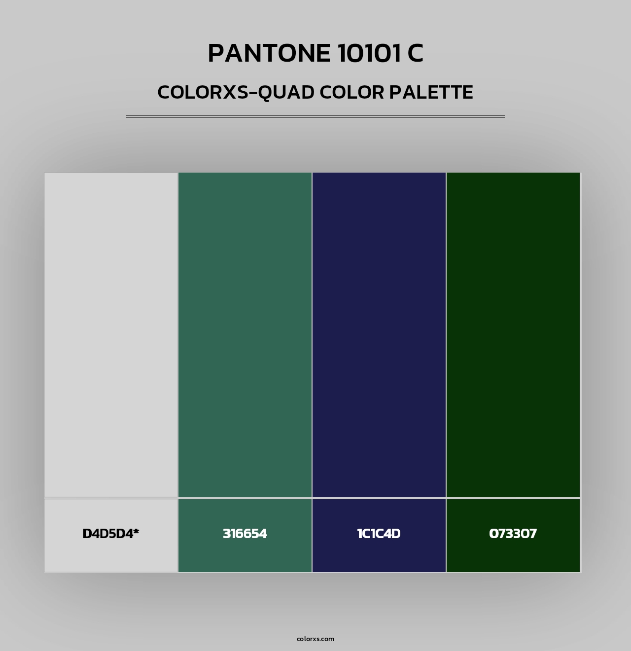 PANTONE 10101 C - Colorxs Quad Palette