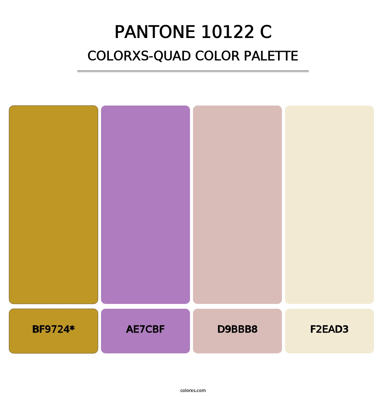 PANTONE 10122 C - Colorxs Quad Palette