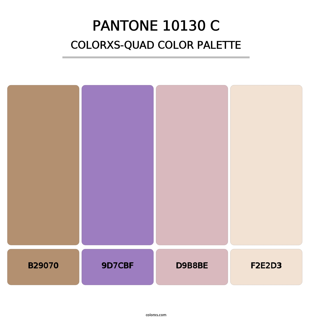 PANTONE 10130 C - Colorxs Quad Palette
