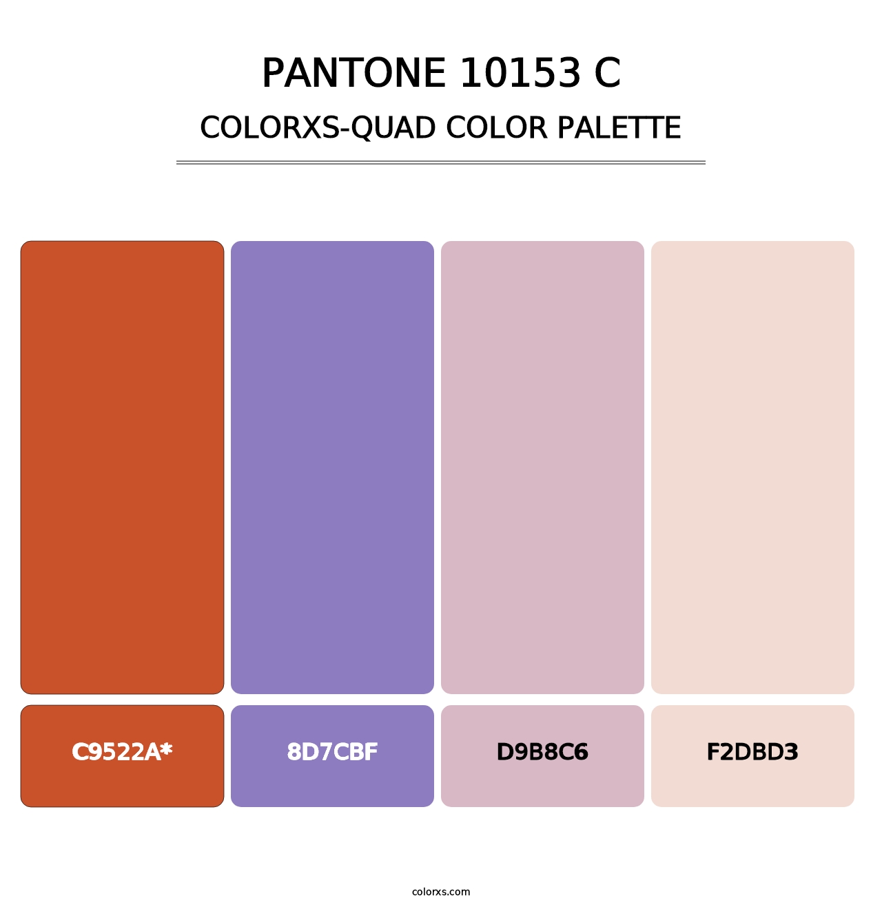 PANTONE 10153 C - Colorxs Quad Palette