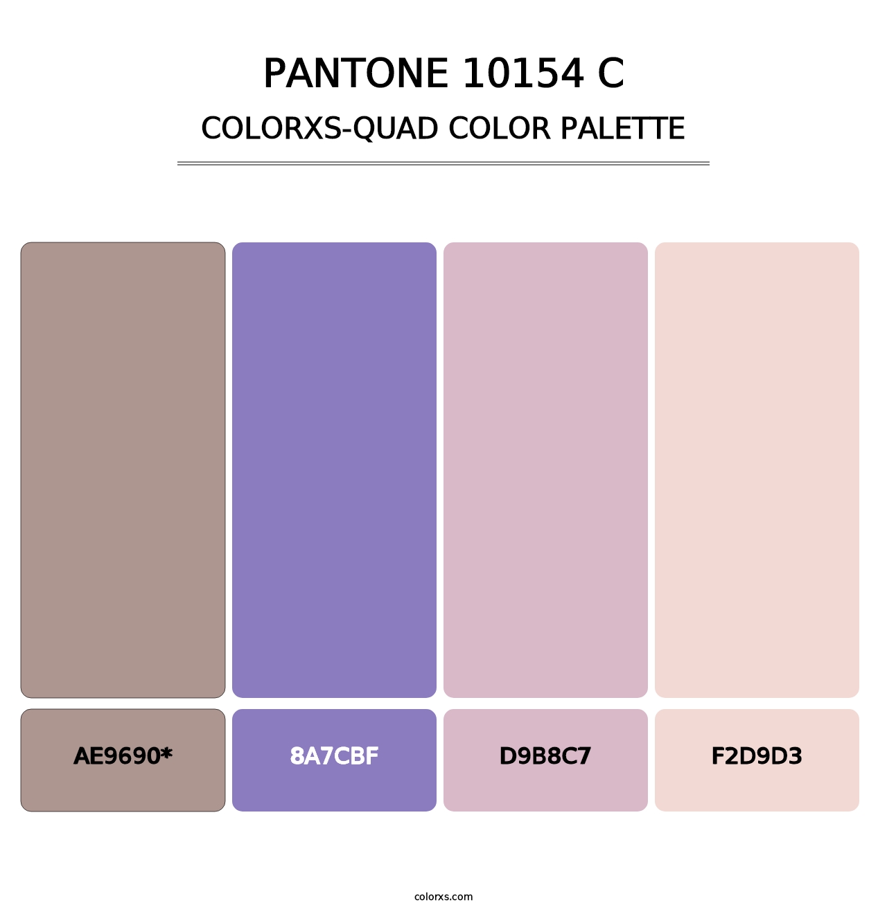 PANTONE 10154 C - Colorxs Quad Palette