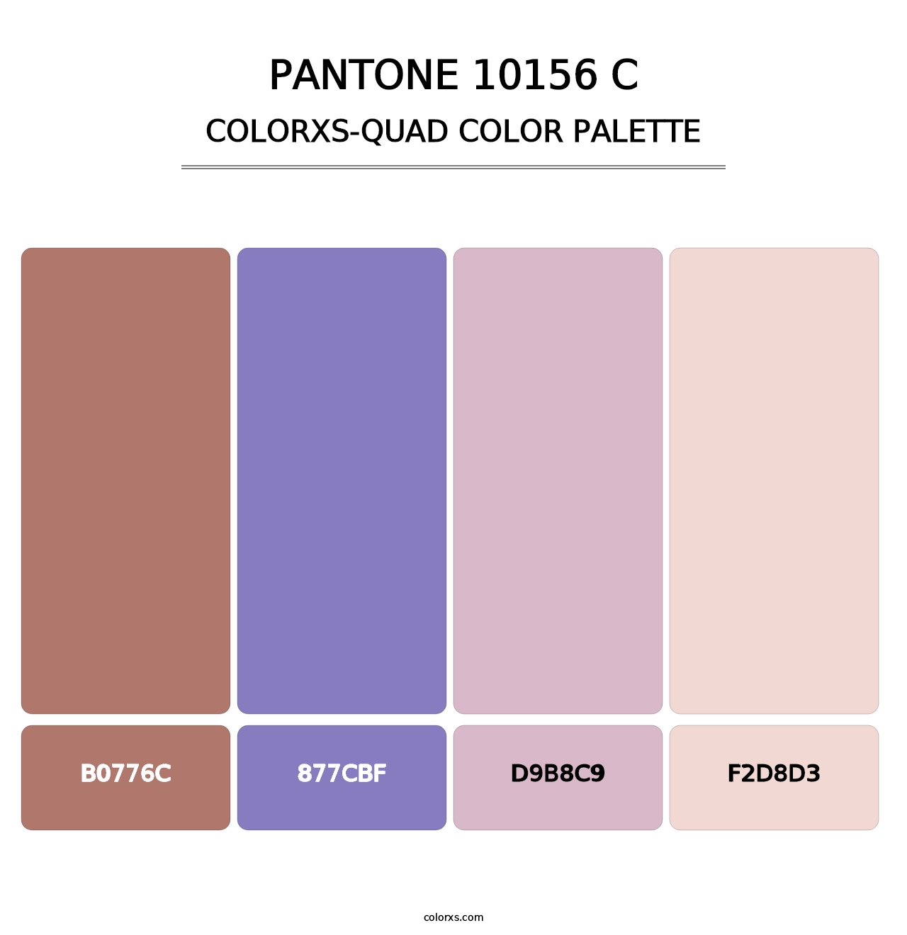 PANTONE 10156 C - Colorxs Quad Palette