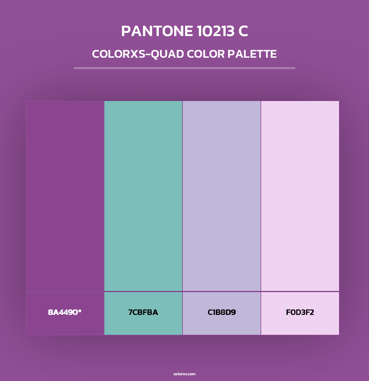 PANTONE 10213 C - Colorxs Quad Palette