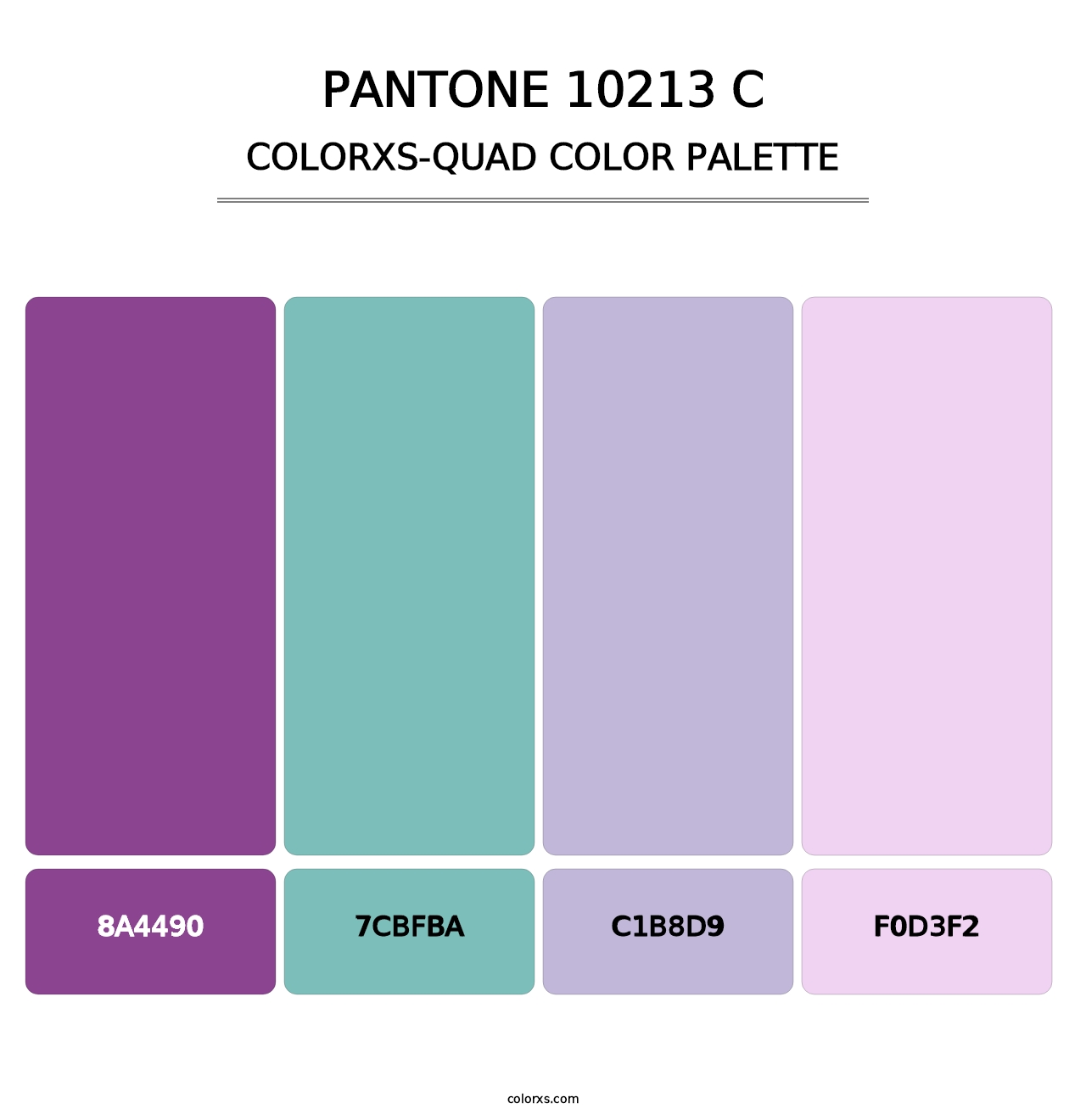 PANTONE 10213 C - Colorxs Quad Palette