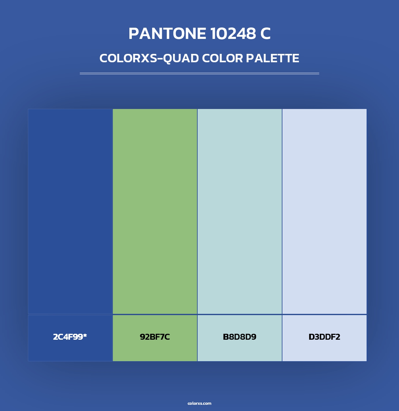 PANTONE 10248 C - Colorxs Quad Palette