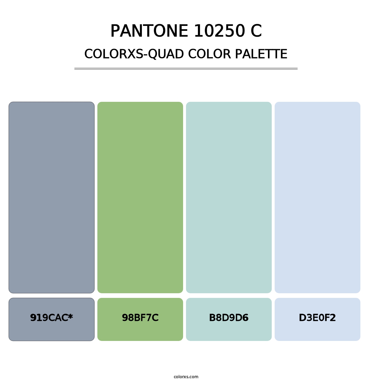 PANTONE 10250 C - Colorxs Quad Palette