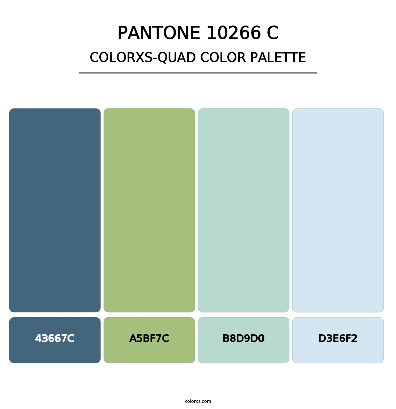 PANTONE 10266 C - Colorxs Quad Palette
