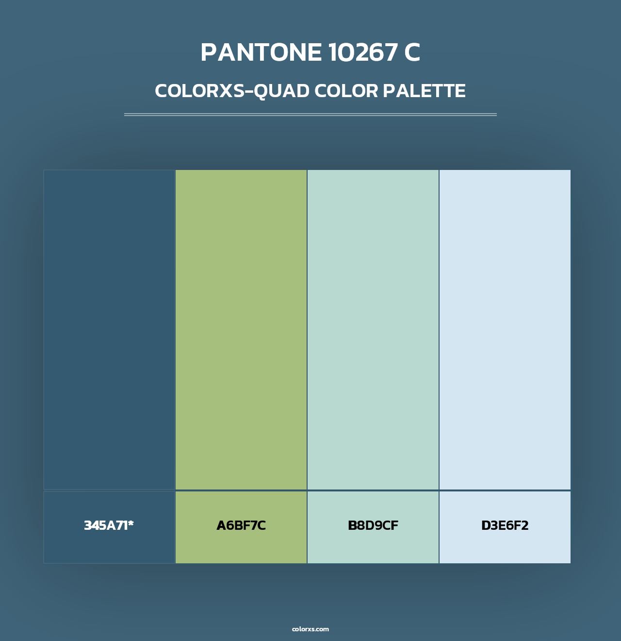 PANTONE 10267 C - Colorxs Quad Palette