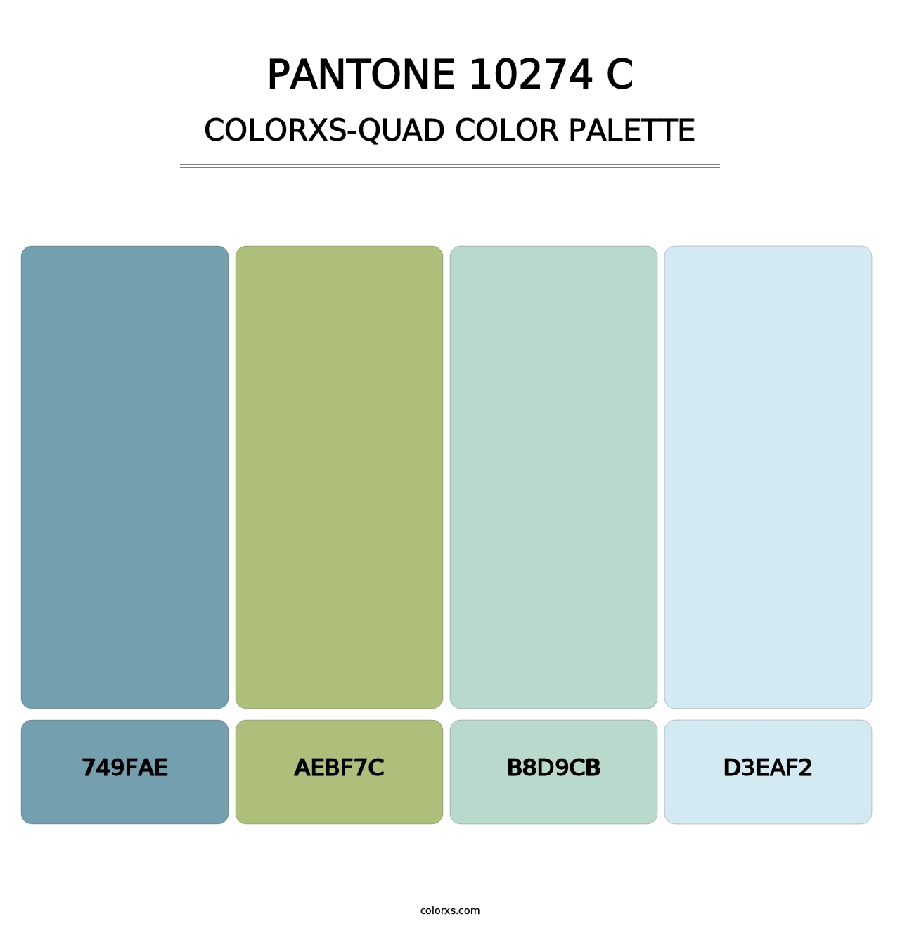 PANTONE 10274 C - Colorxs Quad Palette