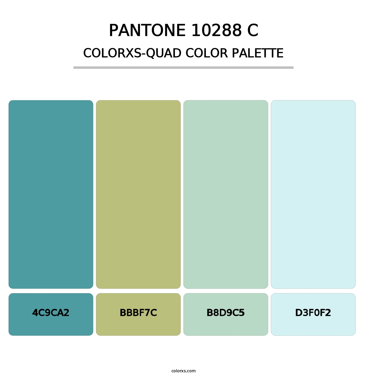 PANTONE 10288 C - Colorxs Quad Palette