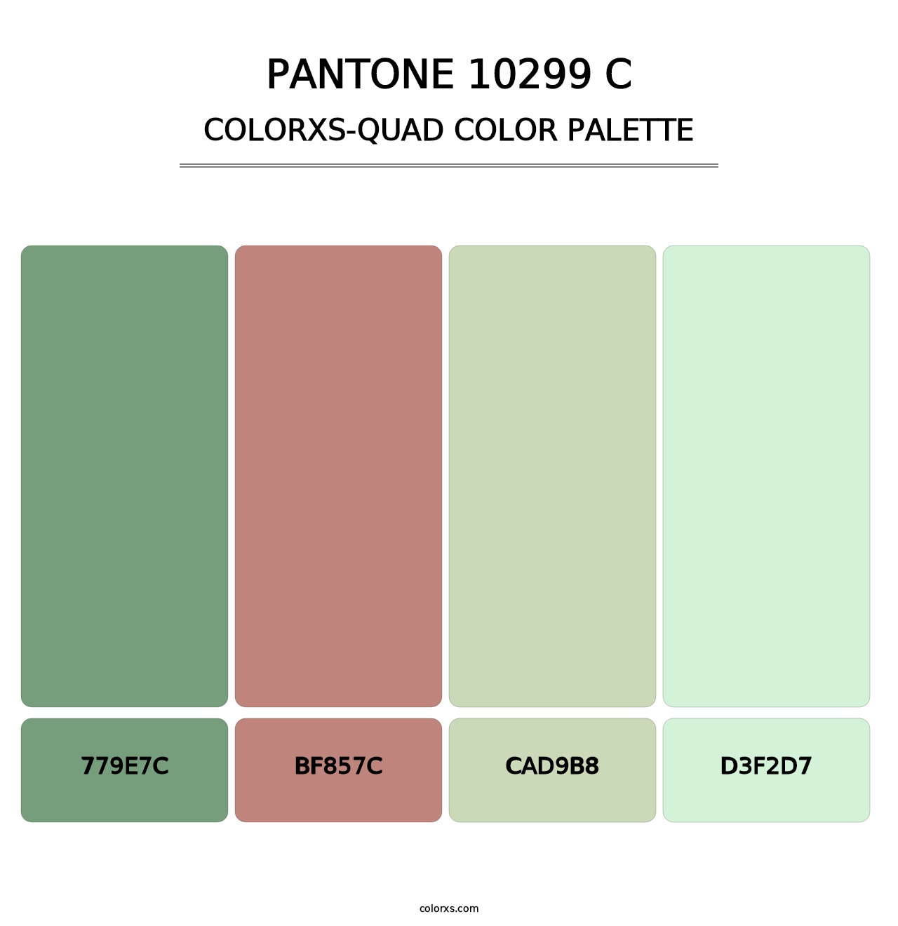 PANTONE 10299 C - Colorxs Quad Palette