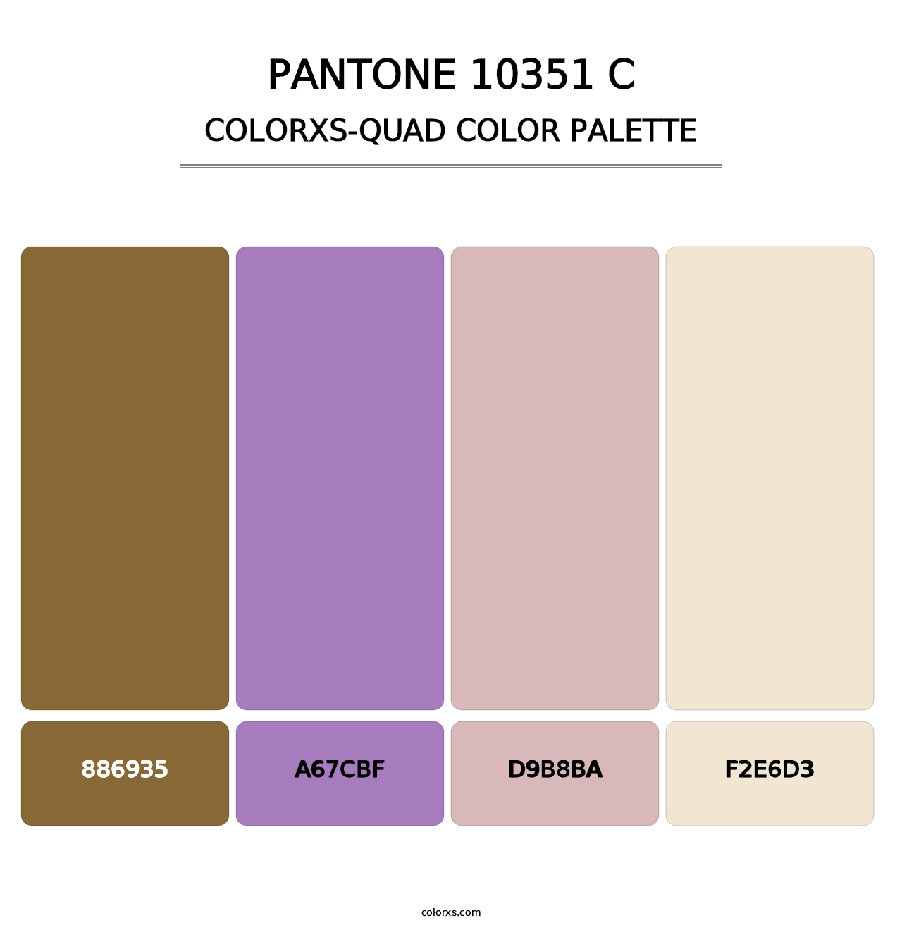 PANTONE 10351 C - Colorxs Quad Palette