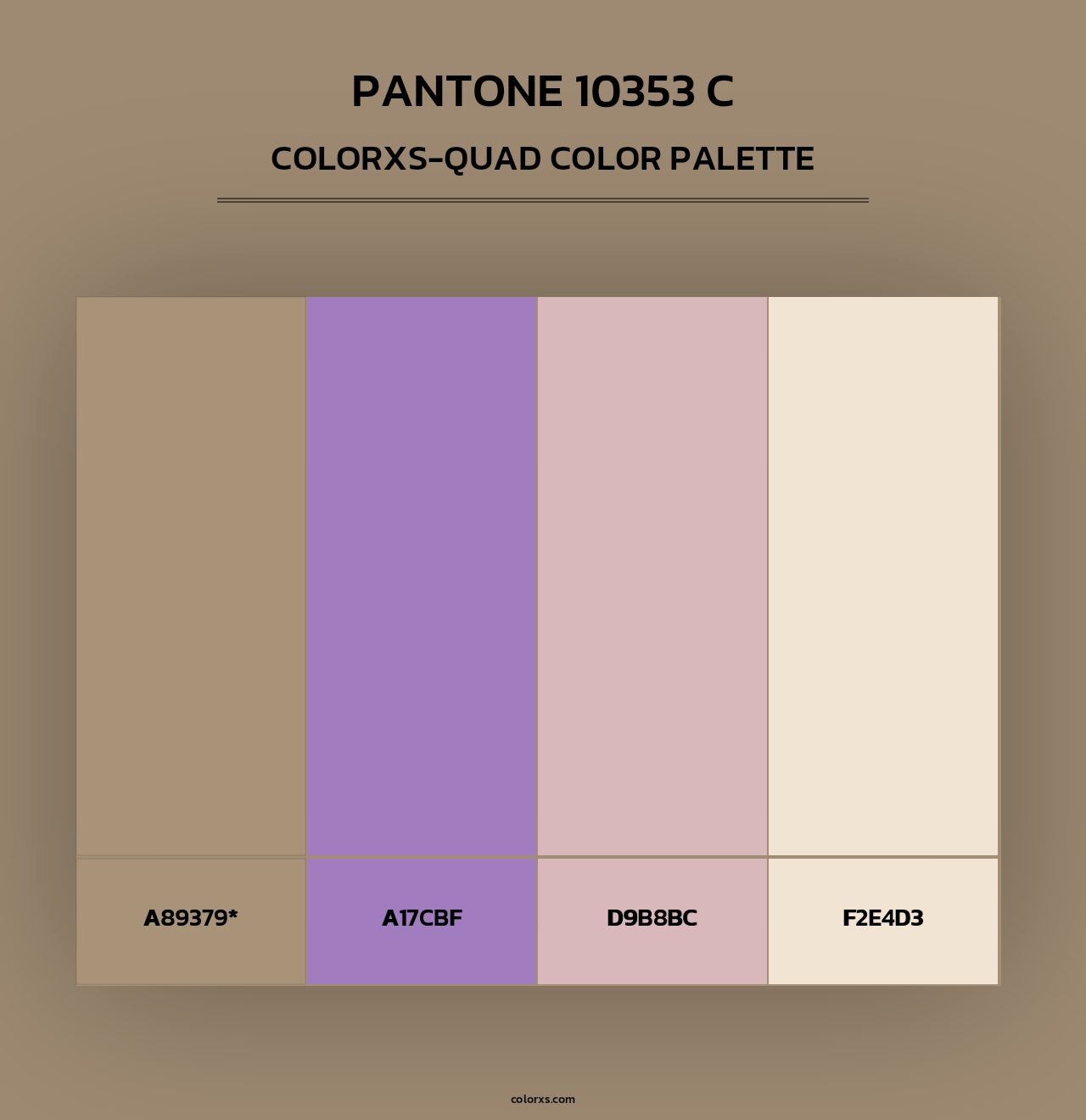 PANTONE 10353 C - Colorxs Quad Palette