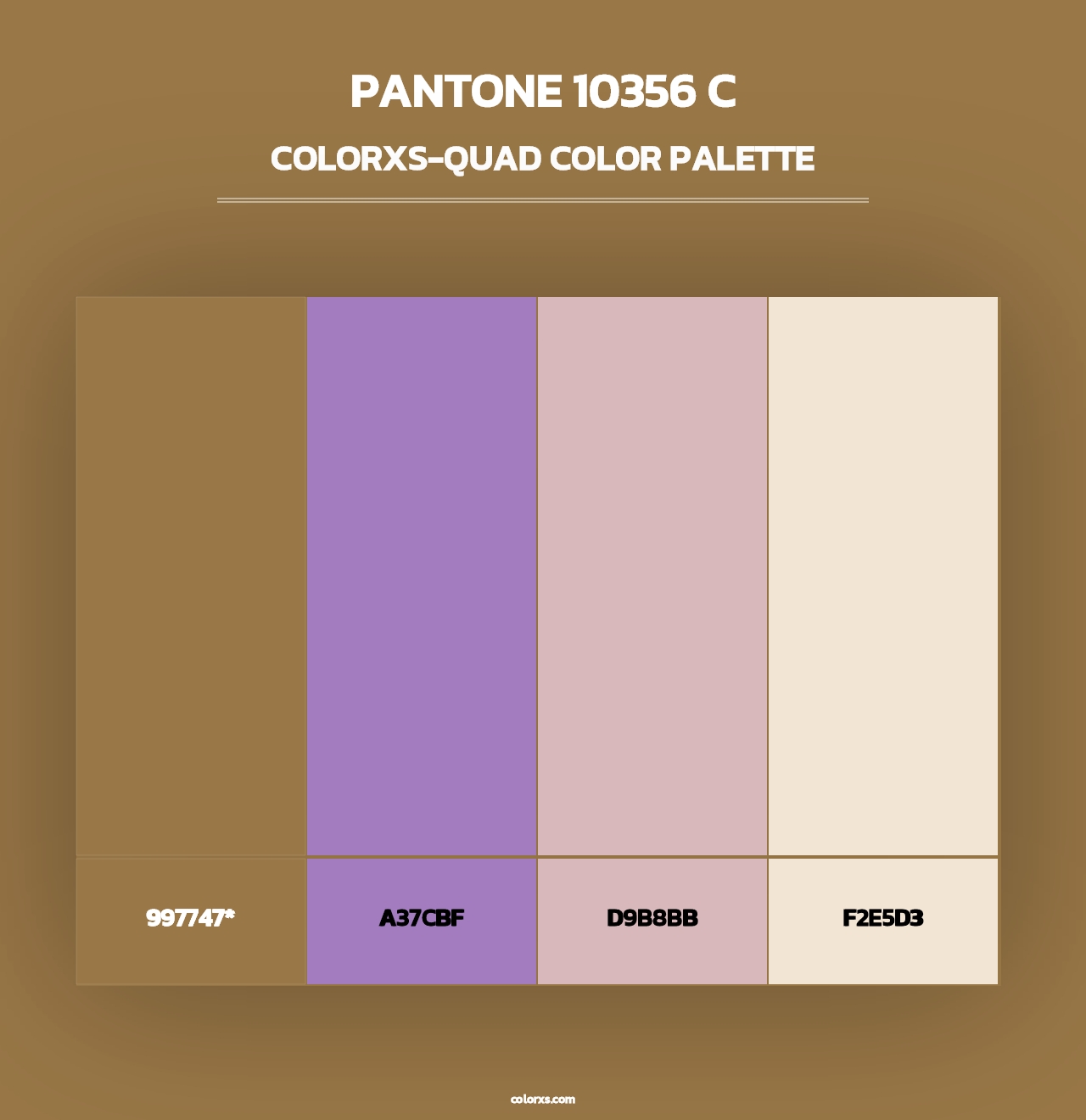 PANTONE 10356 C - Colorxs Quad Palette