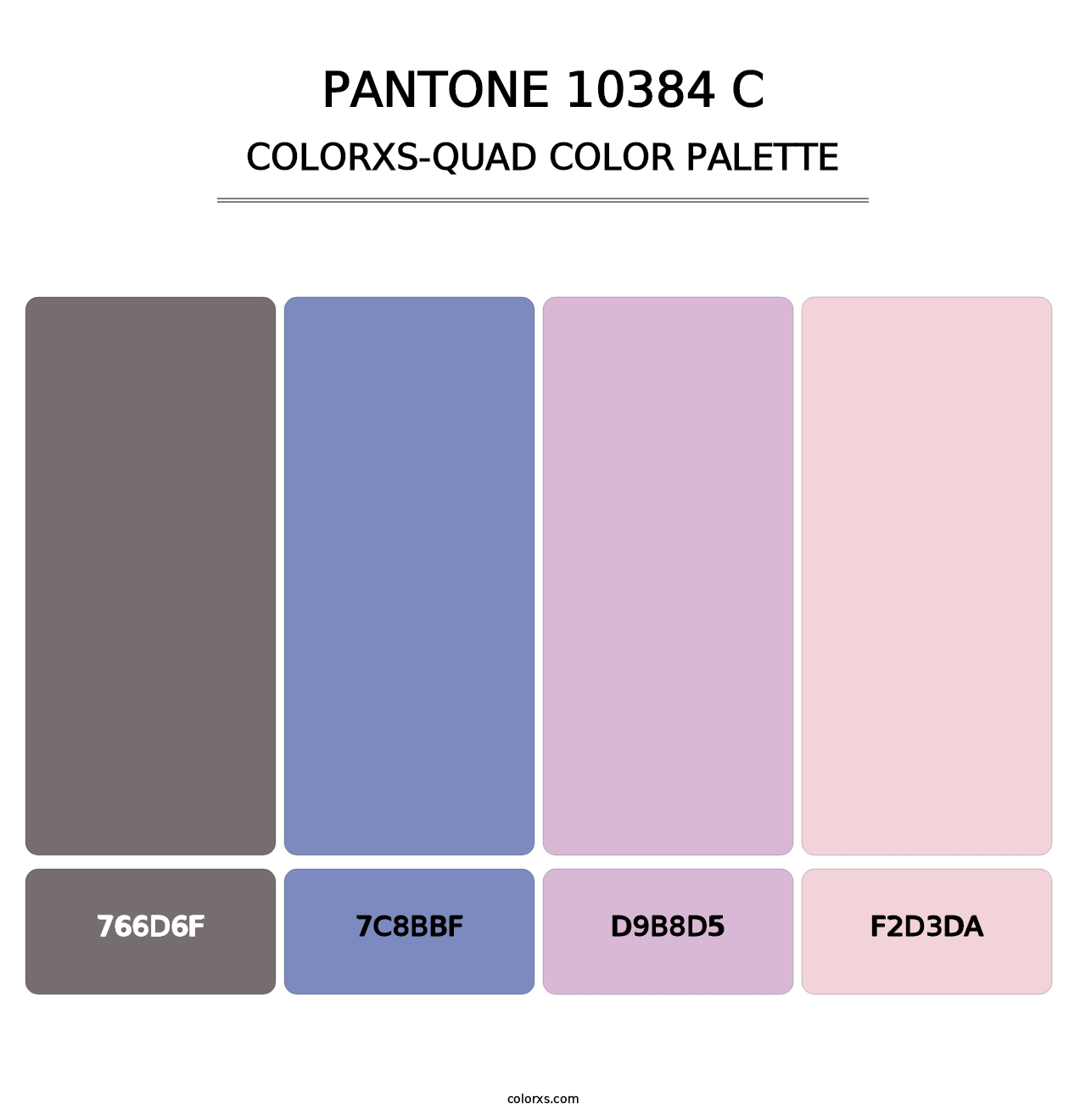 PANTONE 10384 C - Colorxs Quad Palette