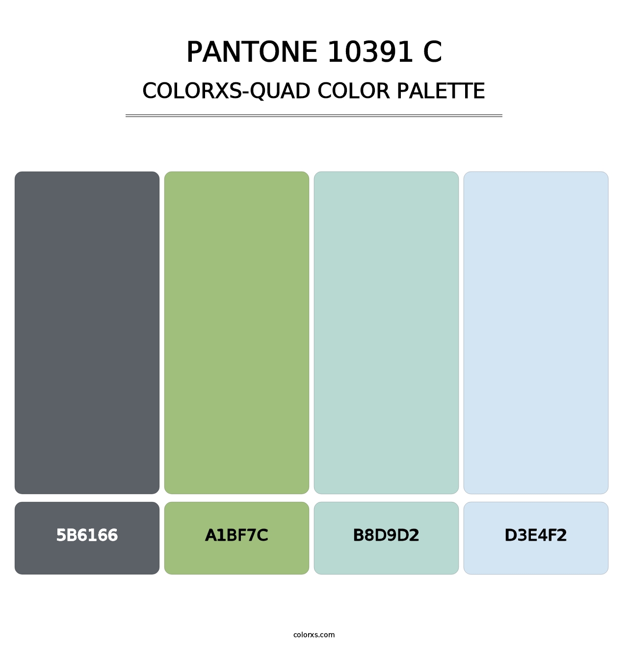 PANTONE 10391 C - Colorxs Quad Palette