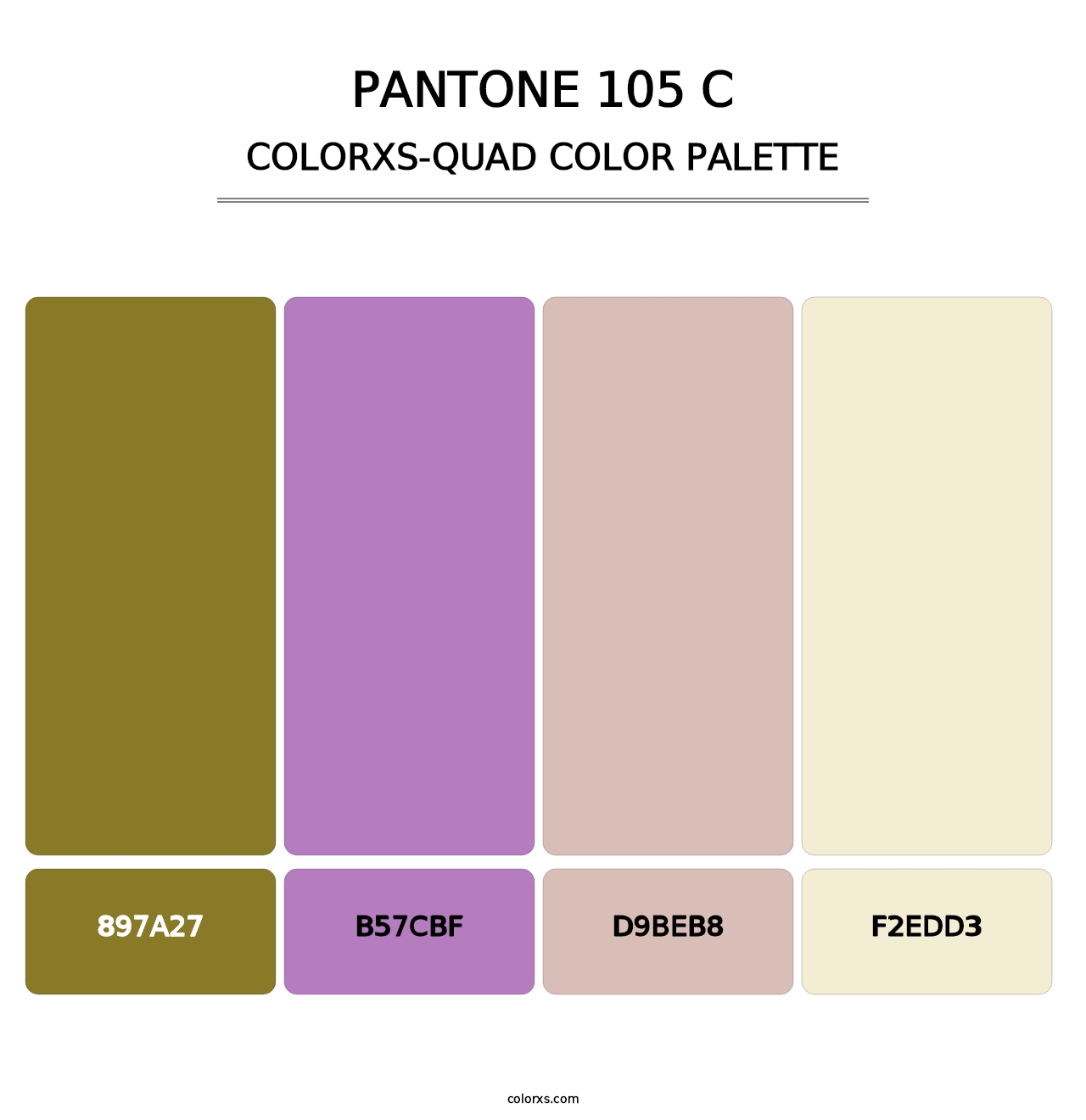 PANTONE 105 C - Colorxs Quad Palette
