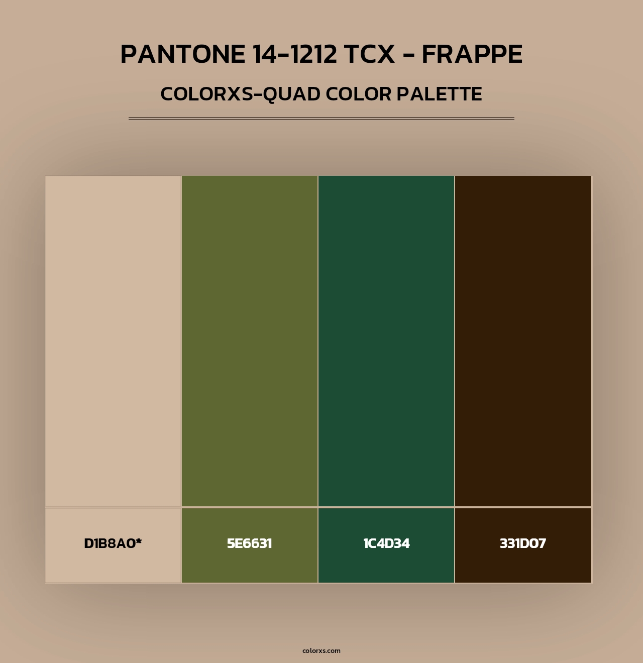 Pantone 14-1212 TCX - Frappe - Colorxs Quad Palette