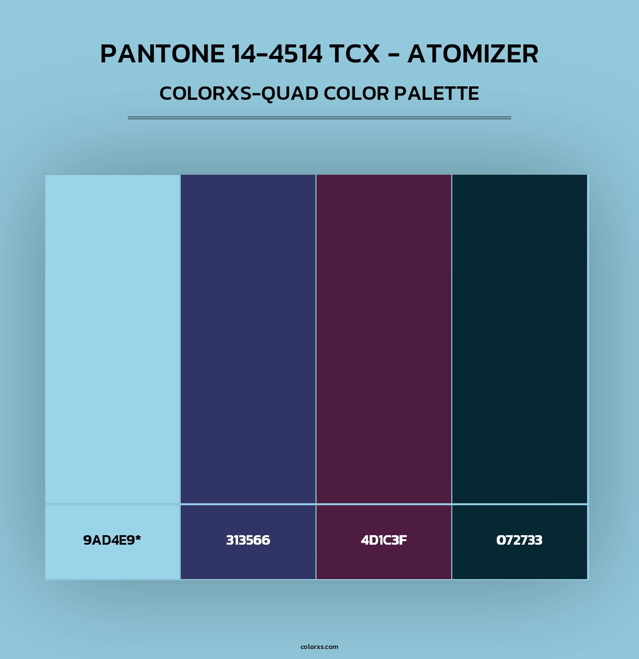 PANTONE 14-4514 TCX - Atomizer - Colorxs Quad Palette