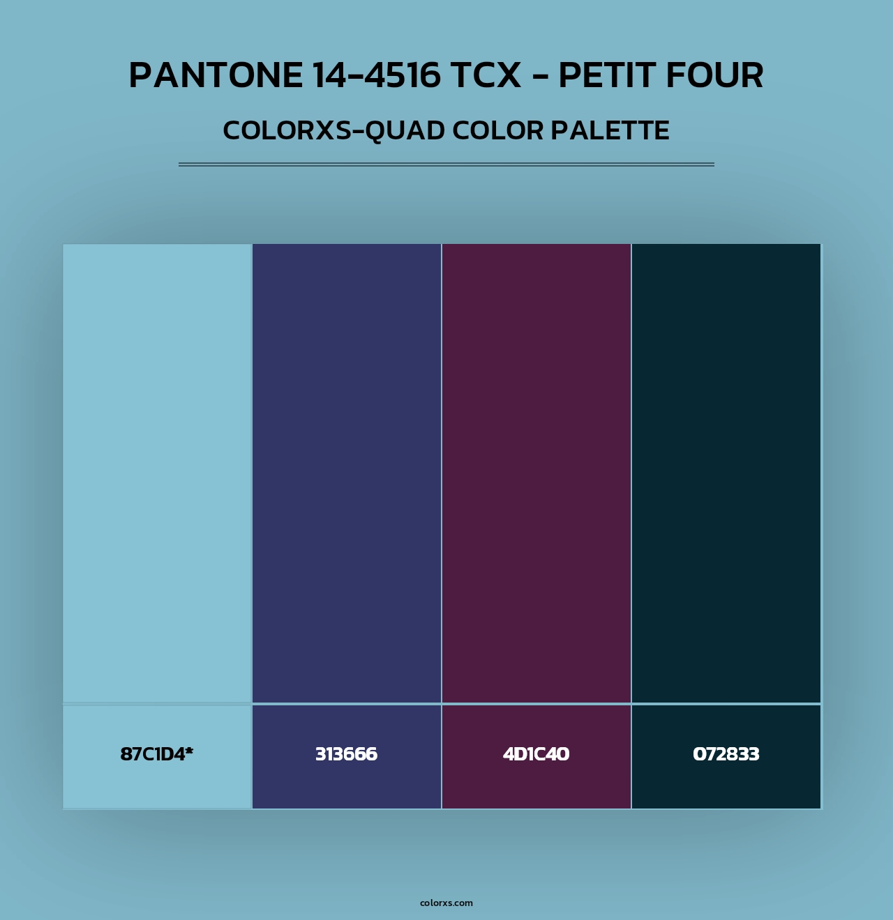 Pantone 14-4516 TCX - Petit four - Colorxs Quad Palette