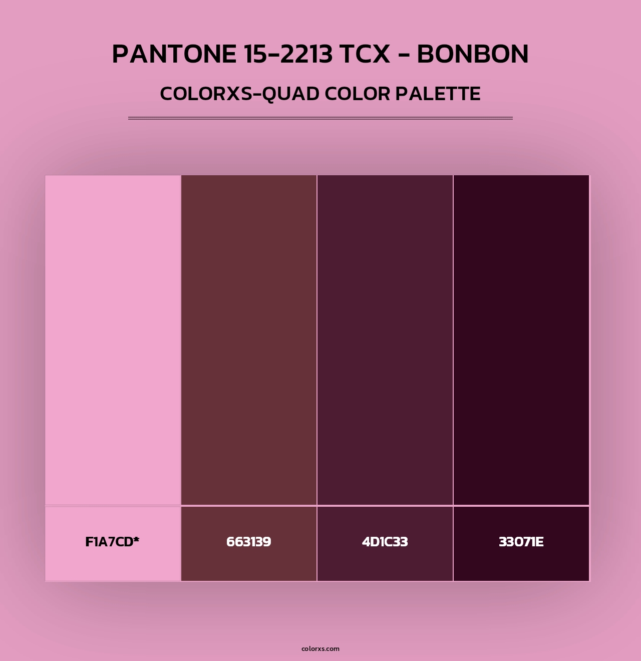 PANTONE 15-2213 TCX - Bonbon - Colorxs Quad Palette