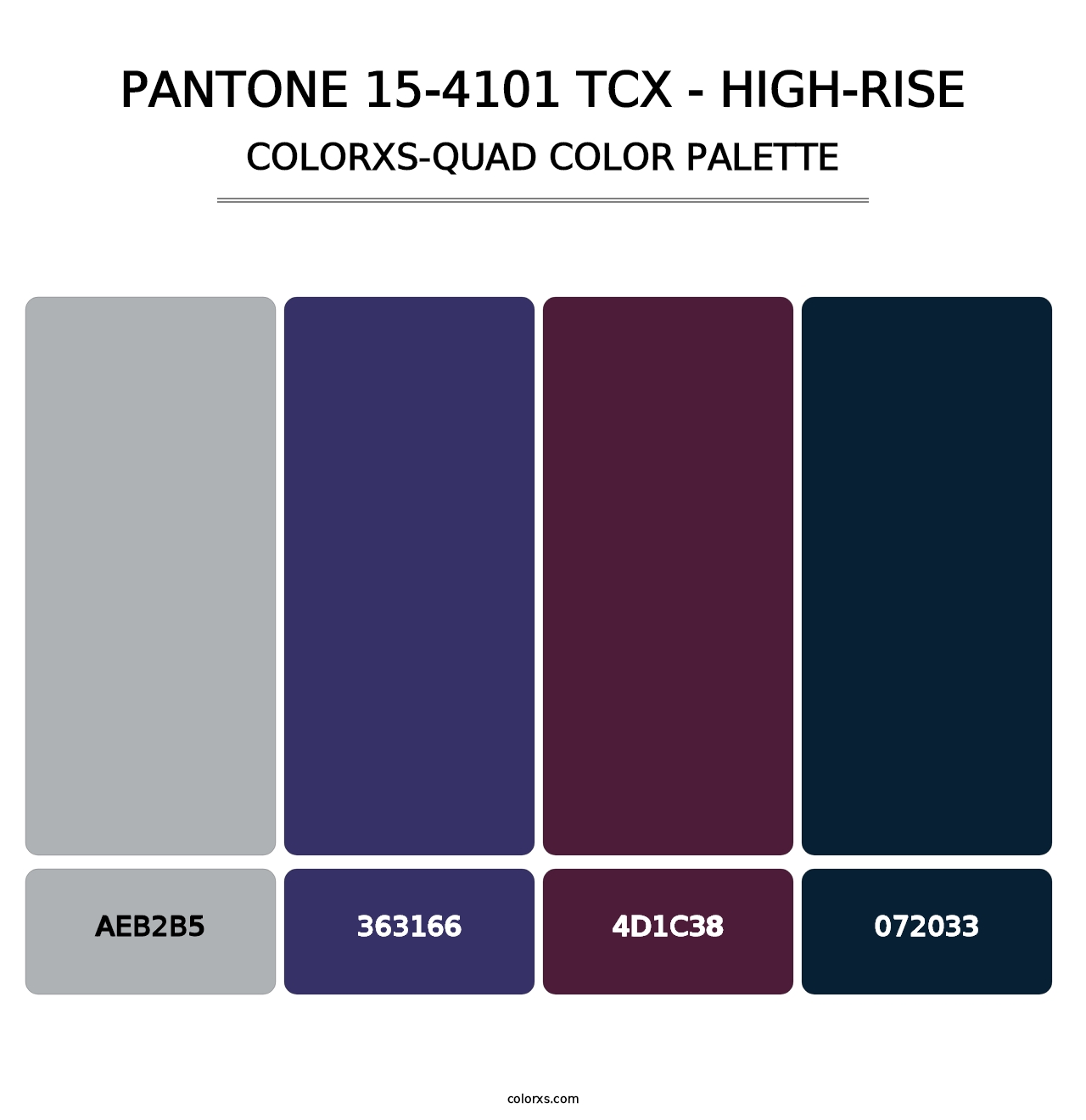 PANTONE 15-4101 TCX - High-rise - Colorxs Quad Palette