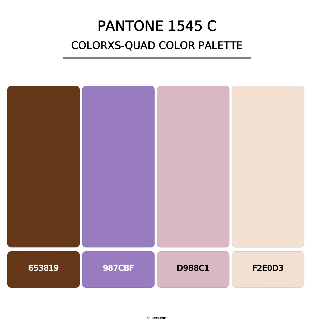 PANTONE 1545 C - Colorxs Quad Palette