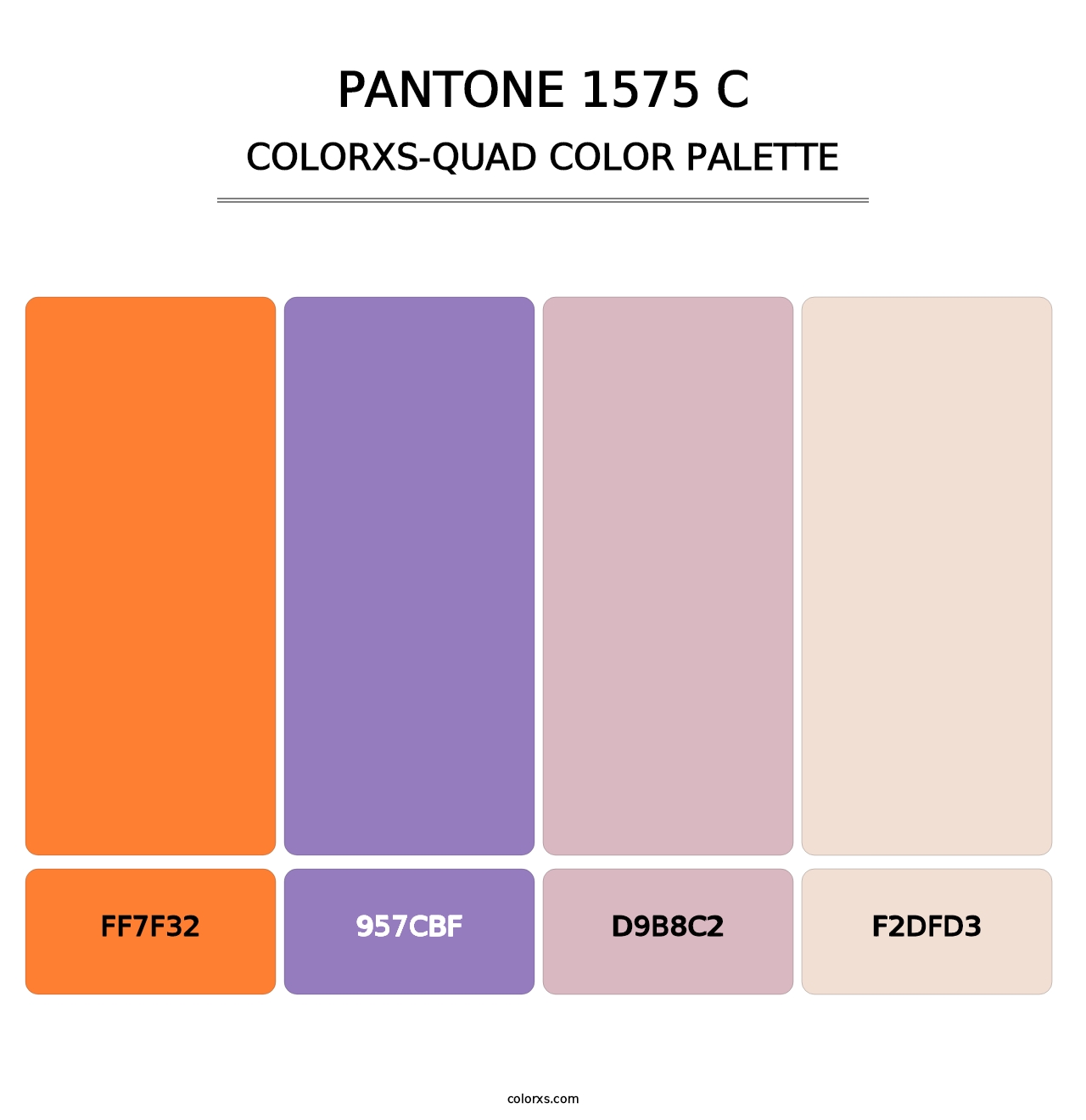 PANTONE 1575 C - Colorxs Quad Palette