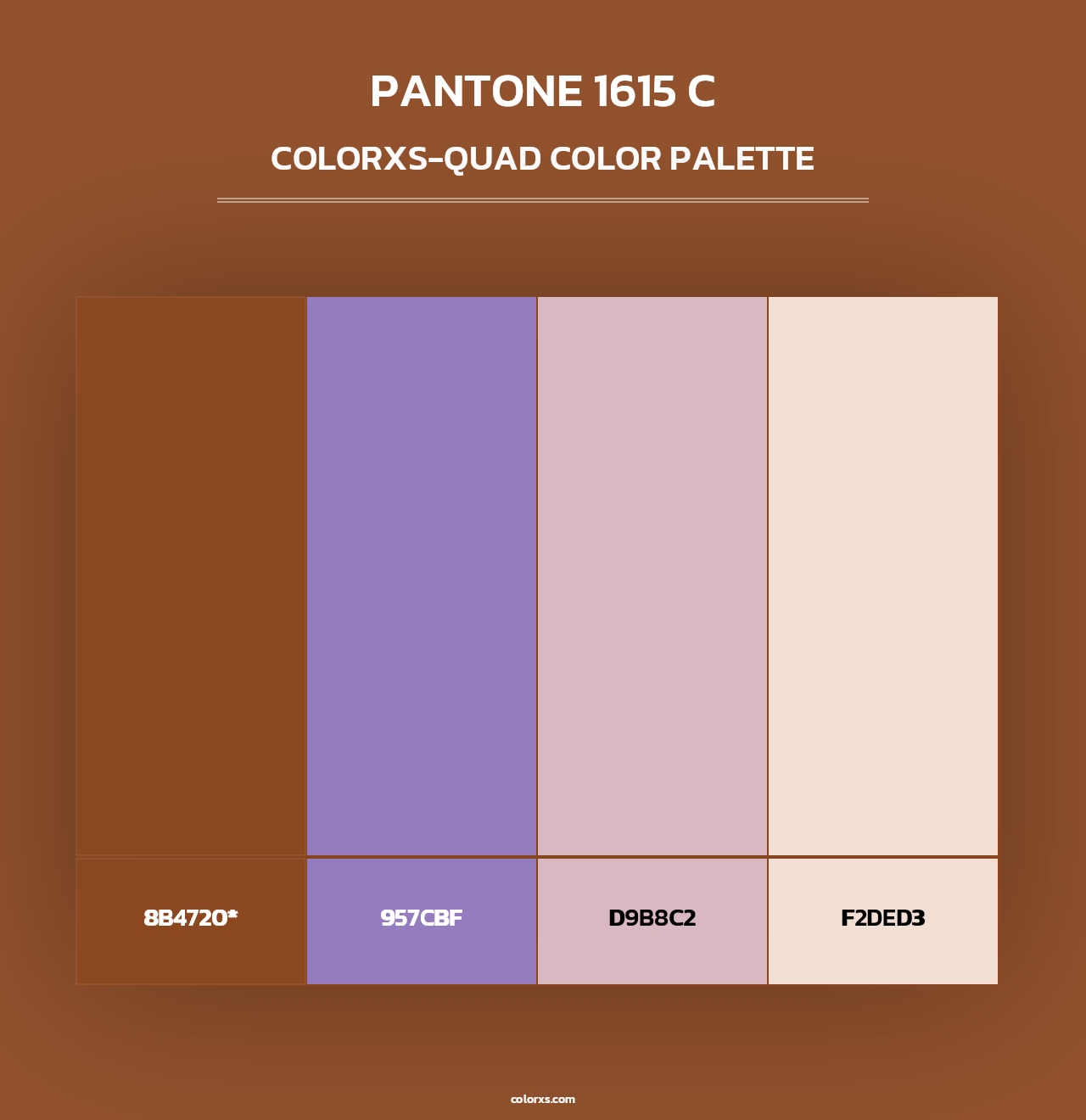 PANTONE 1615 C - Colorxs Quad Palette