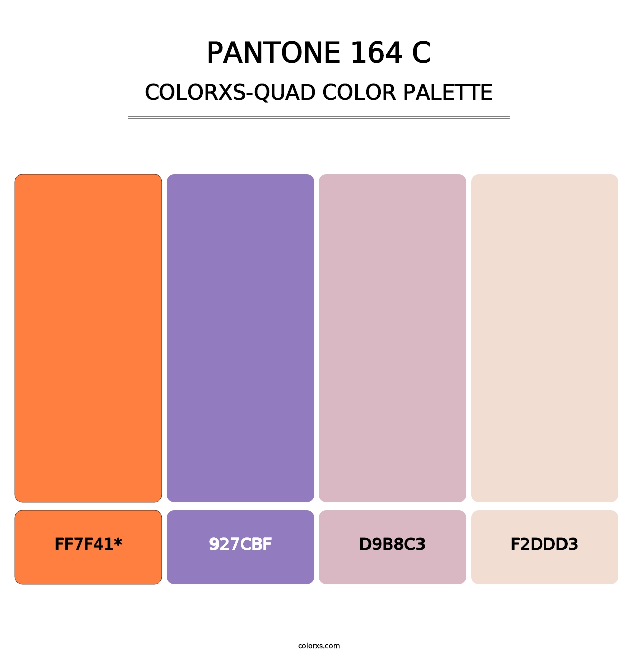 PANTONE 164 C - Colorxs Quad Palette