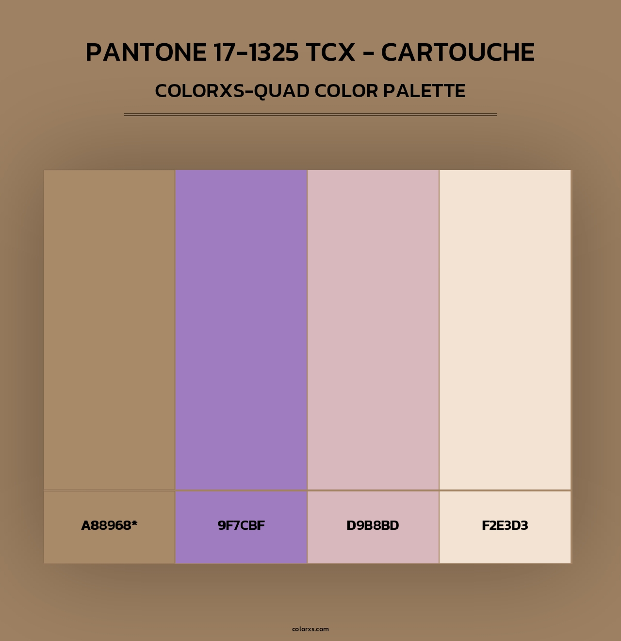 PANTONE 17-1325 TCX - Cartouche - Colorxs Quad Palette
