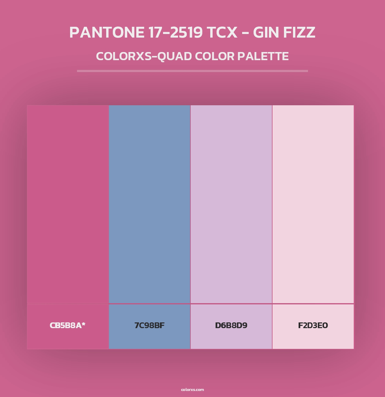 PANTONE 17-2519 TCX - Gin Fizz - Colorxs Quad Palette