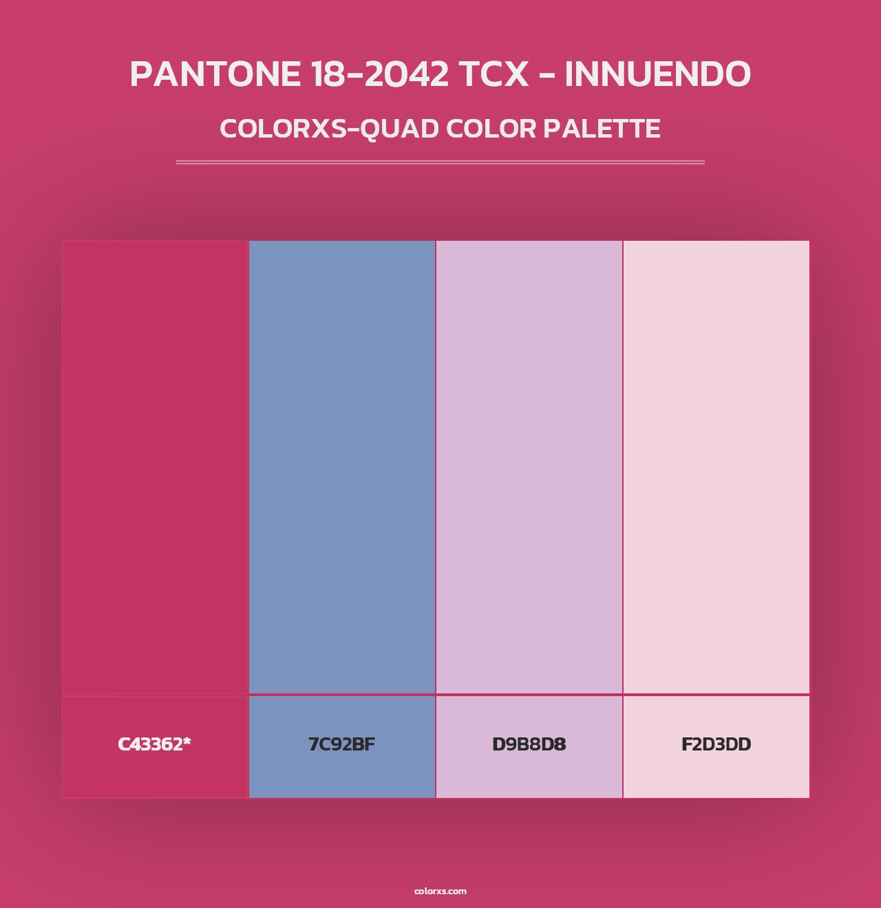 PANTONE 18-2042 TCX - Innuendo - Colorxs Quad Palette