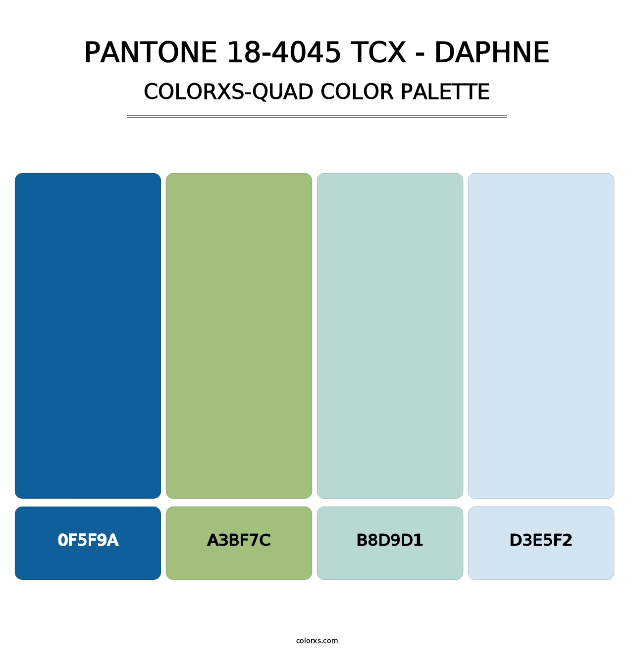 PANTONE 18-4045 TCX - Daphne - Colorxs Quad Palette