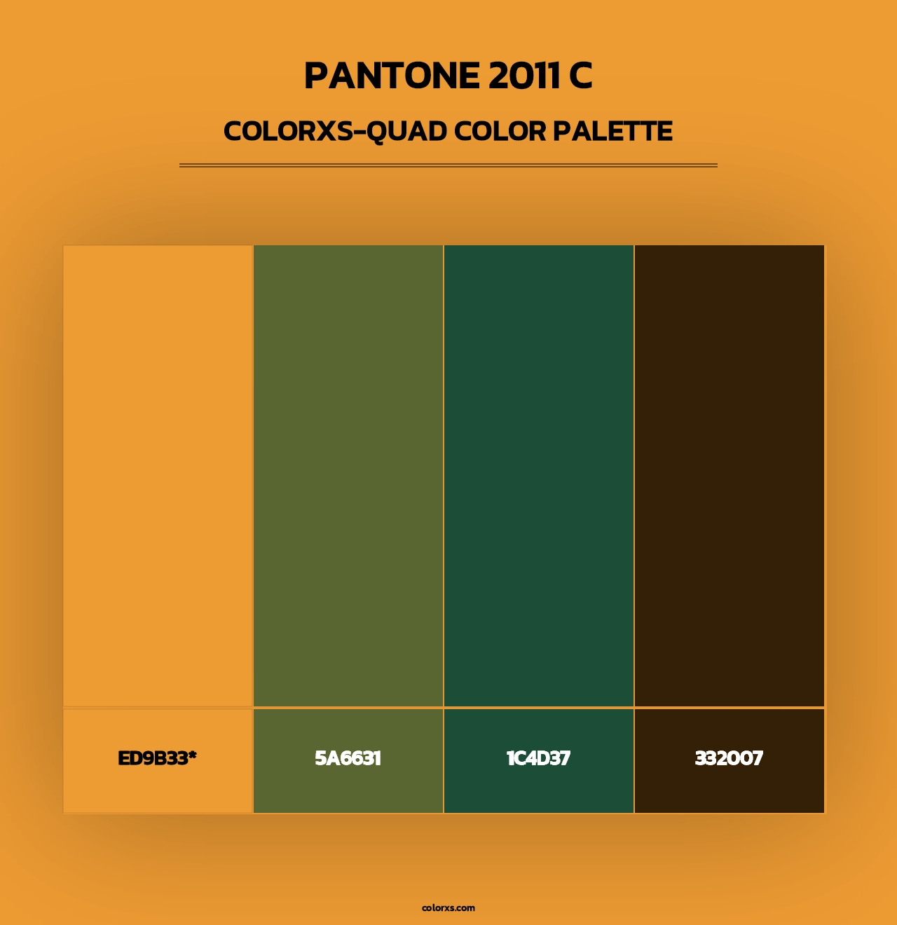 PANTONE 2011 C - Colorxs Quad Palette