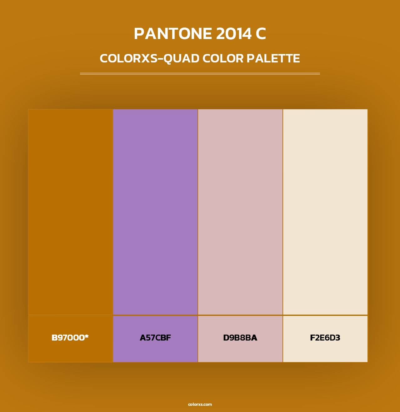 PANTONE 2014 C - Colorxs Quad Palette