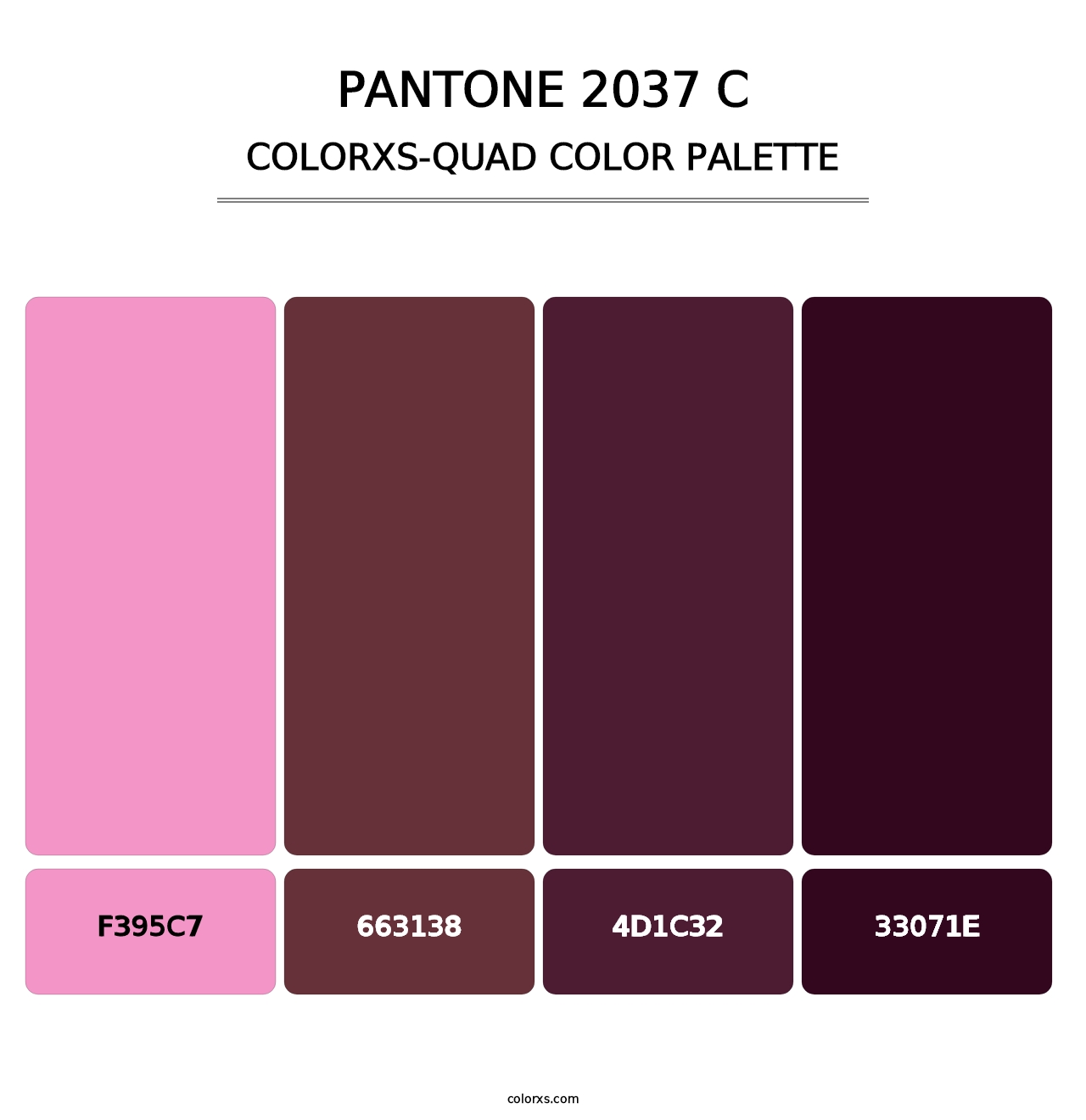 PANTONE 2037 C - Colorxs Quad Palette