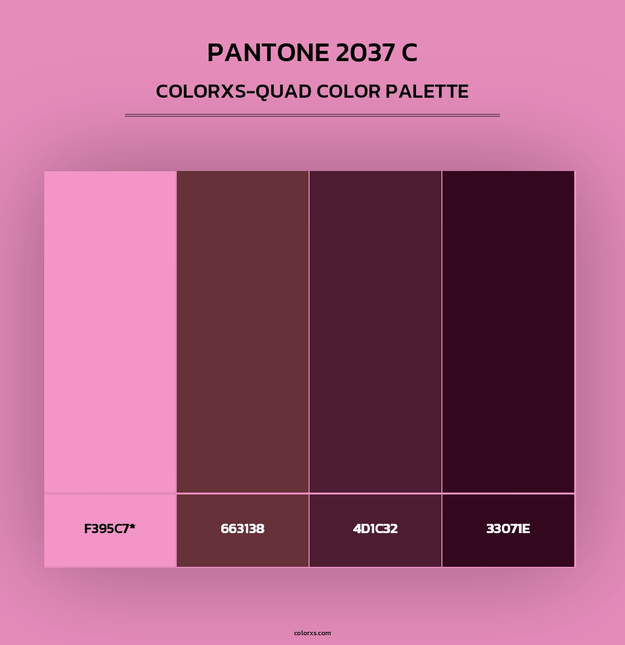 PANTONE 2037 C - Colorxs Quad Palette