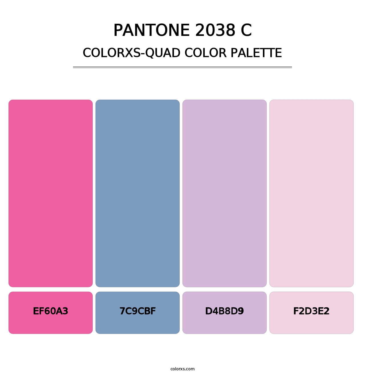 PANTONE 2038 C - Colorxs Quad Palette