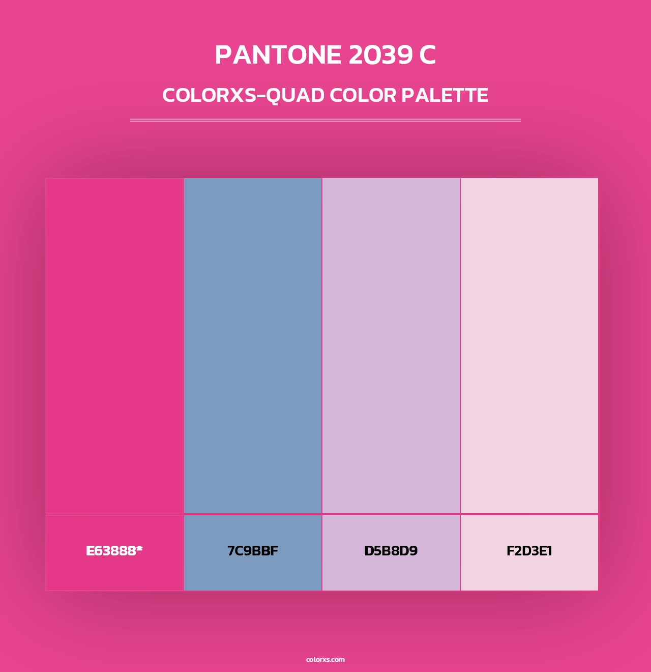 PANTONE 2039 C - Colorxs Quad Palette