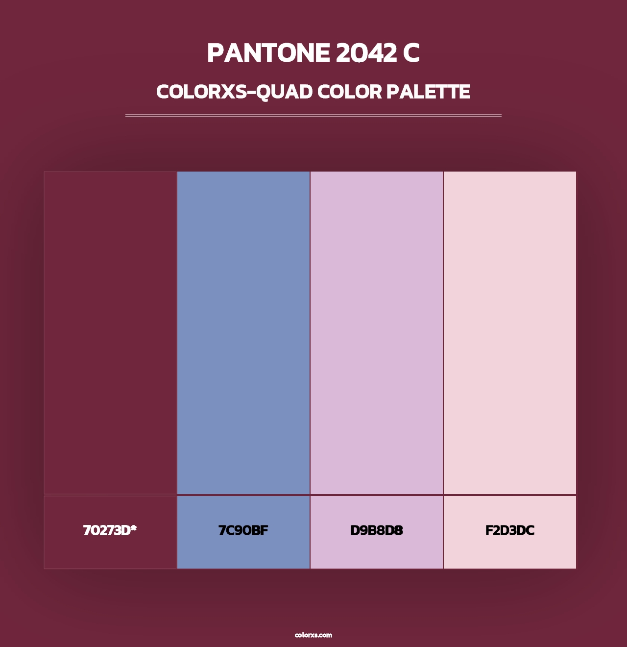 PANTONE 2042 C - Colorxs Quad Palette