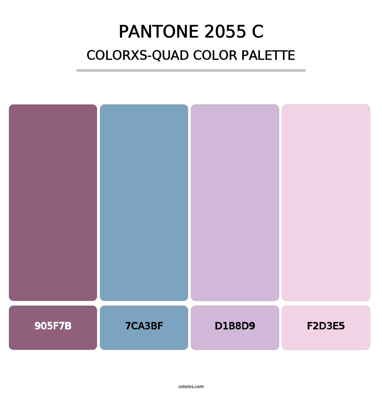 PANTONE 2055 C - Colorxs Quad Palette