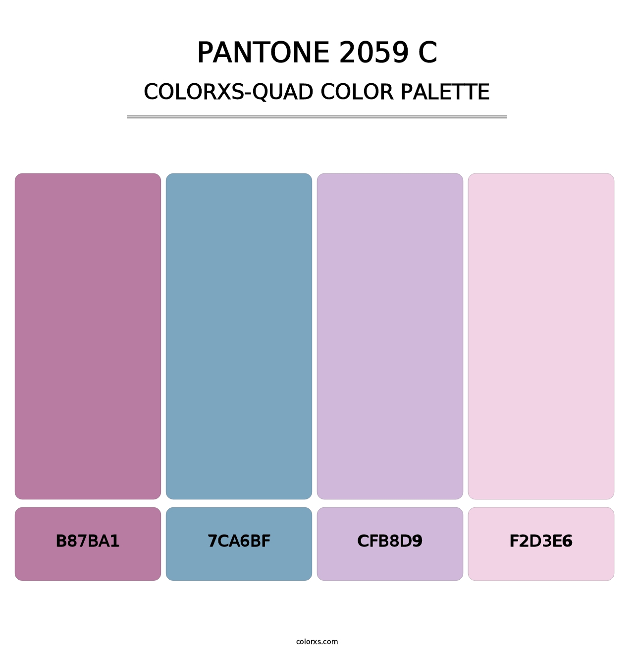 PANTONE 2059 C - Colorxs Quad Palette