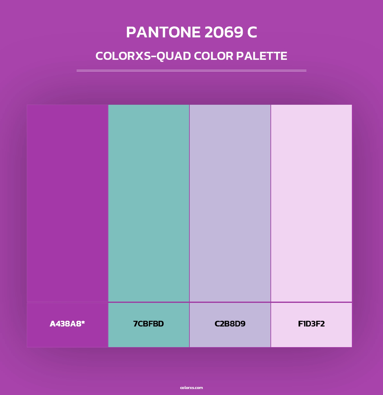 PANTONE 2069 C - Colorxs Quad Palette