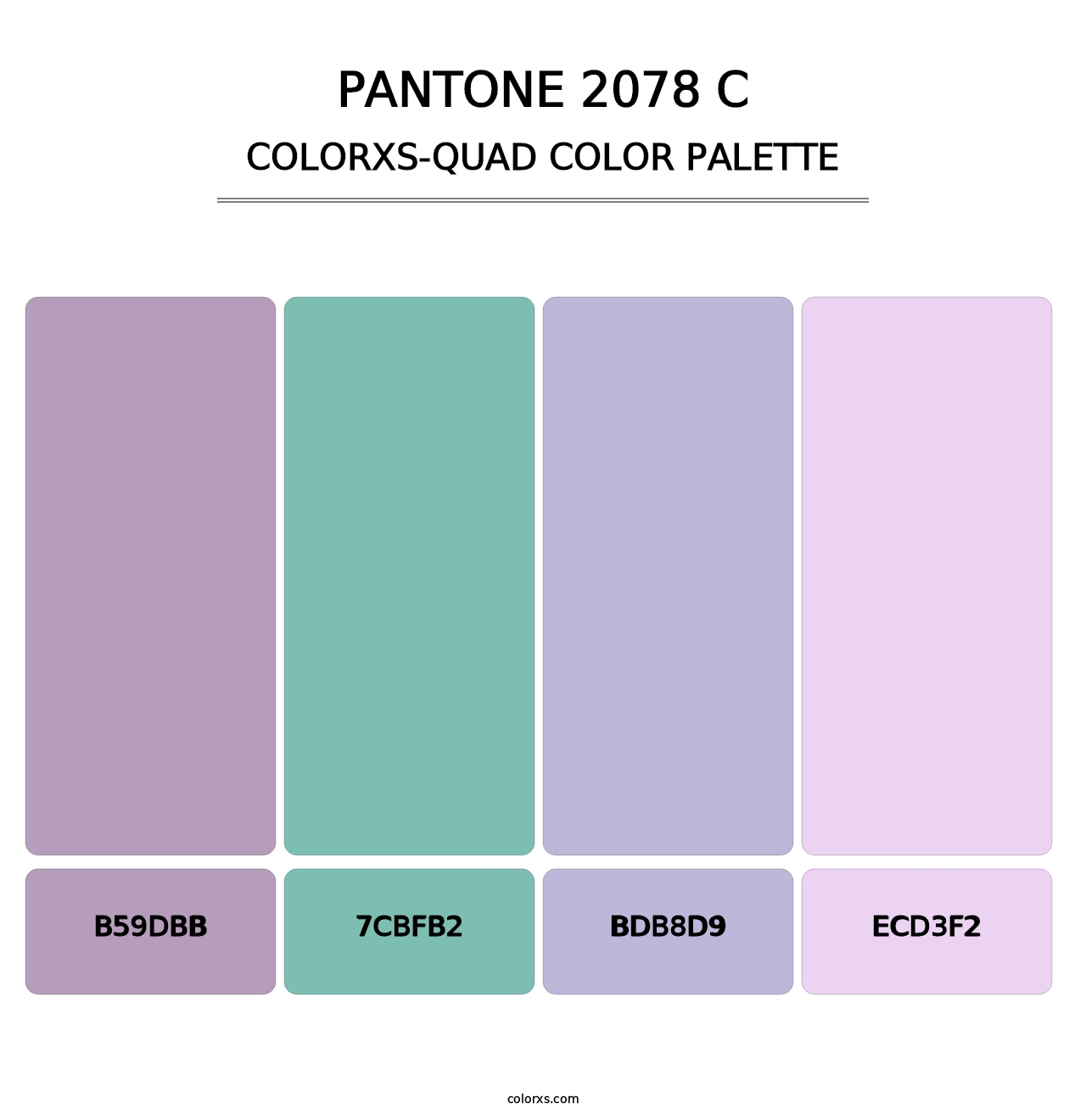 PANTONE 2078 C - Colorxs Quad Palette