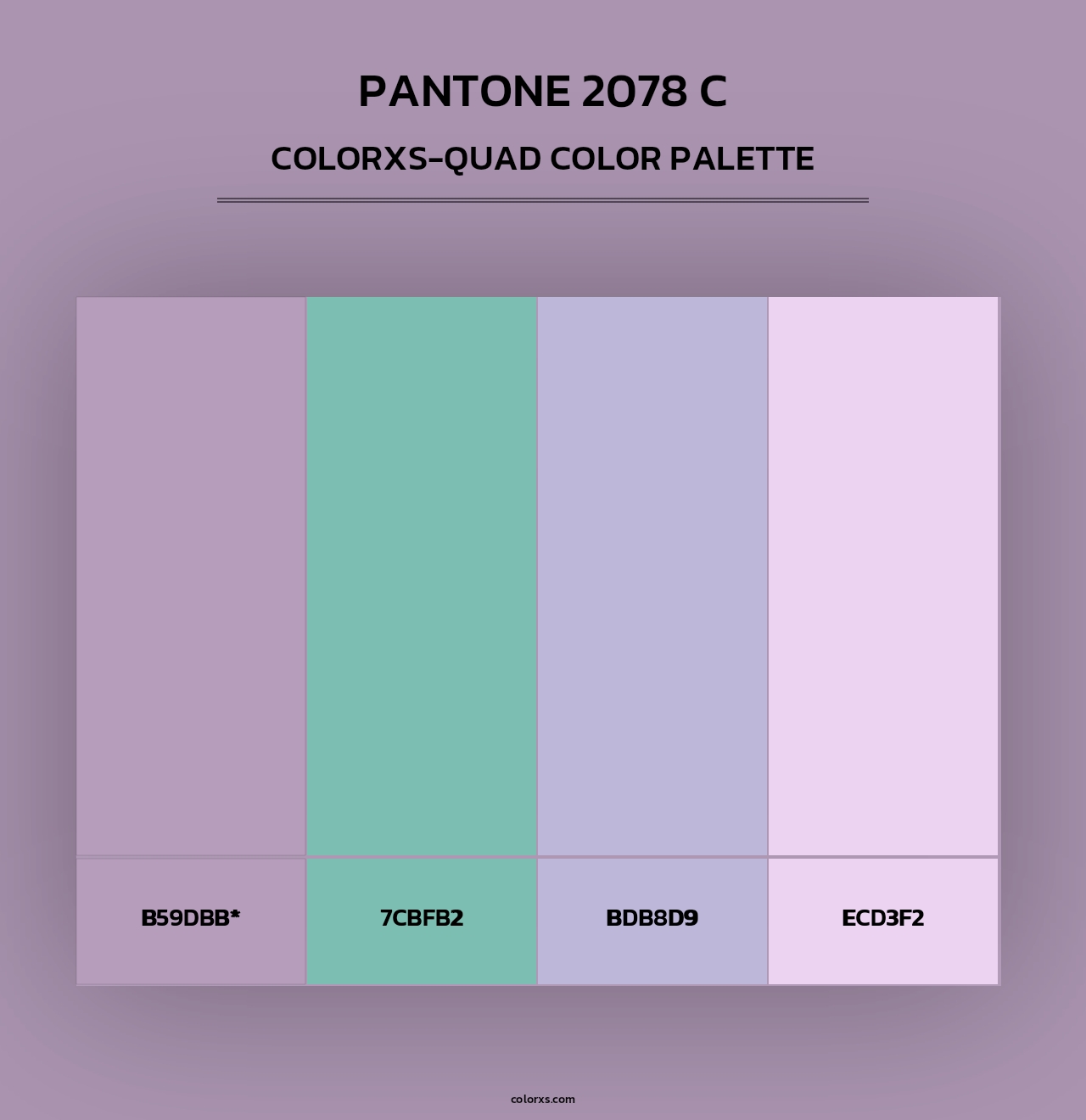 PANTONE 2078 C - Colorxs Quad Palette