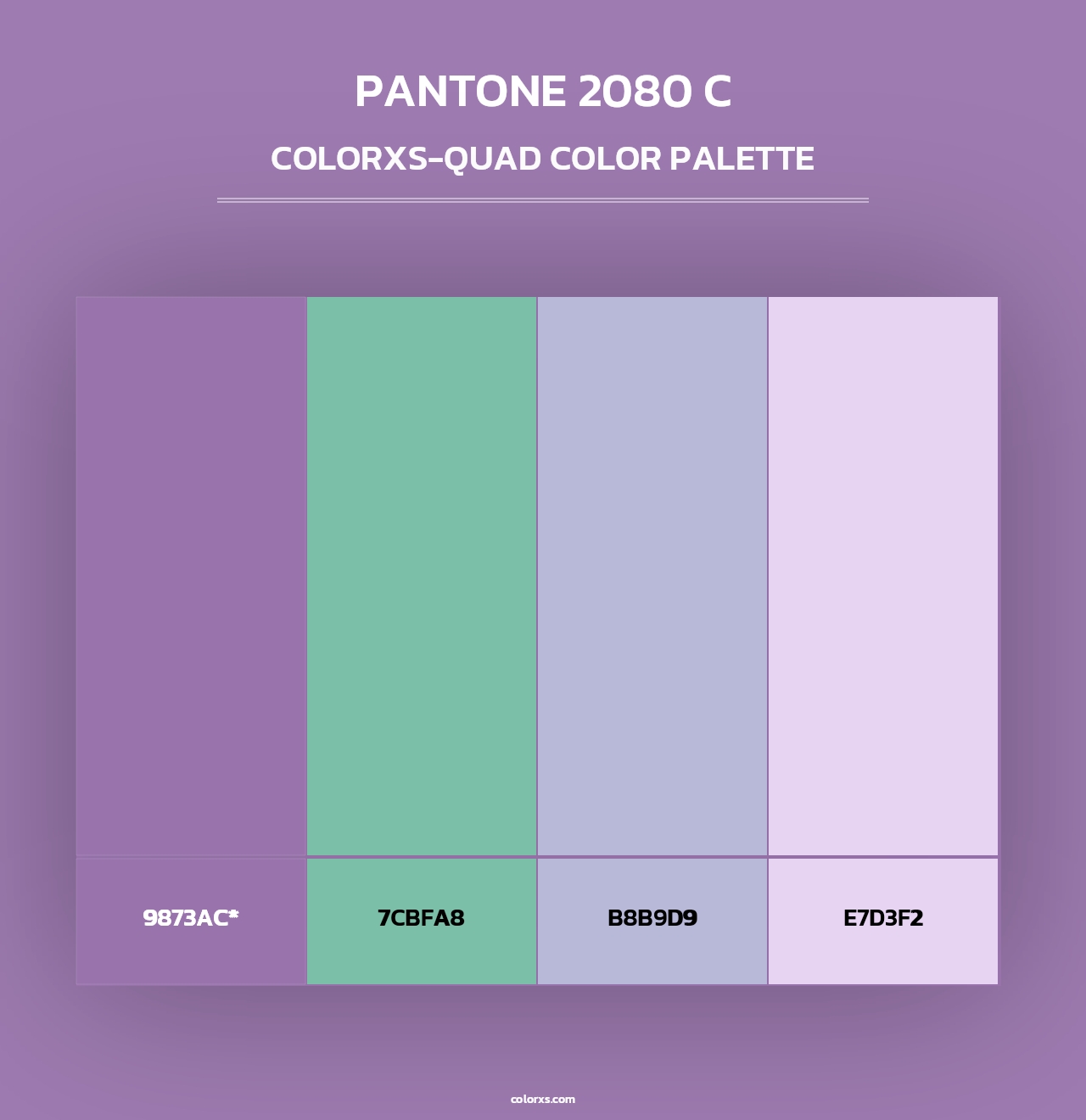 PANTONE 2080 C - Colorxs Quad Palette