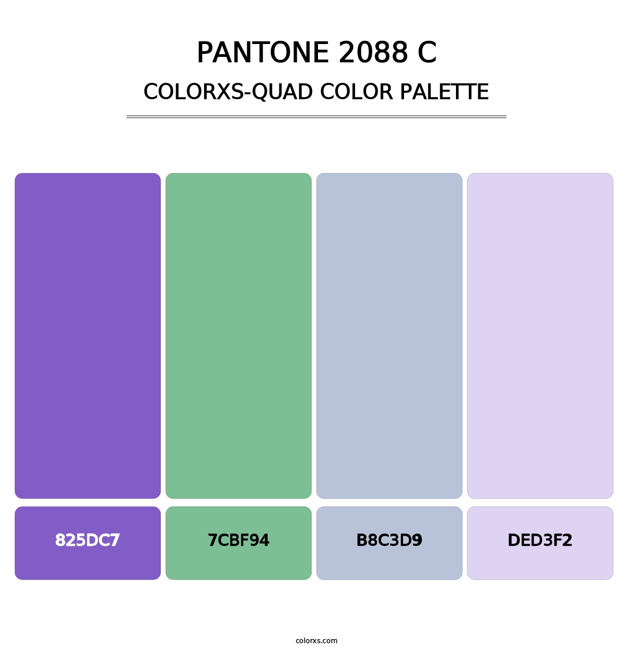 PANTONE 2088 C - Colorxs Quad Palette