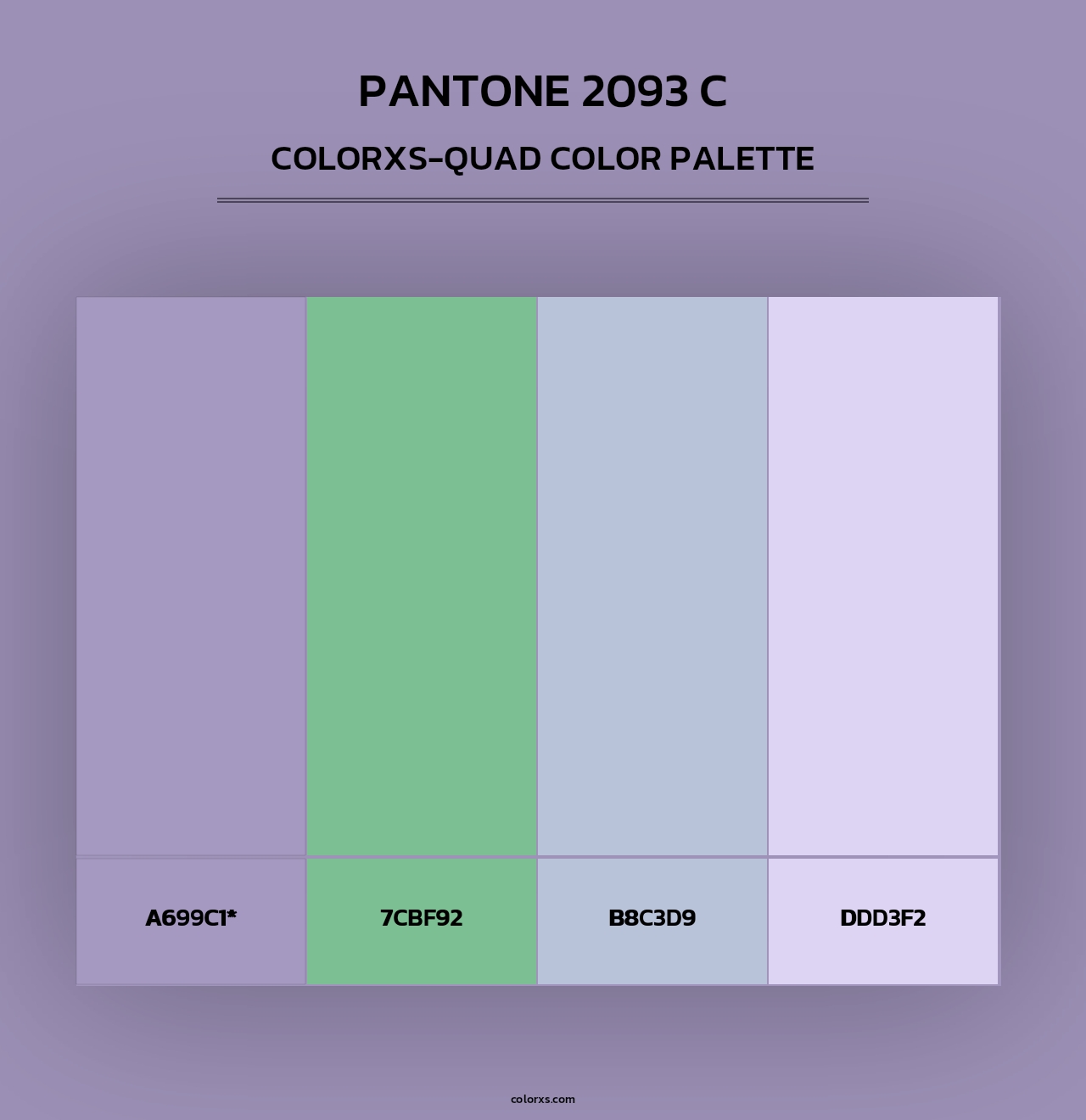PANTONE 2093 C - Colorxs Quad Palette