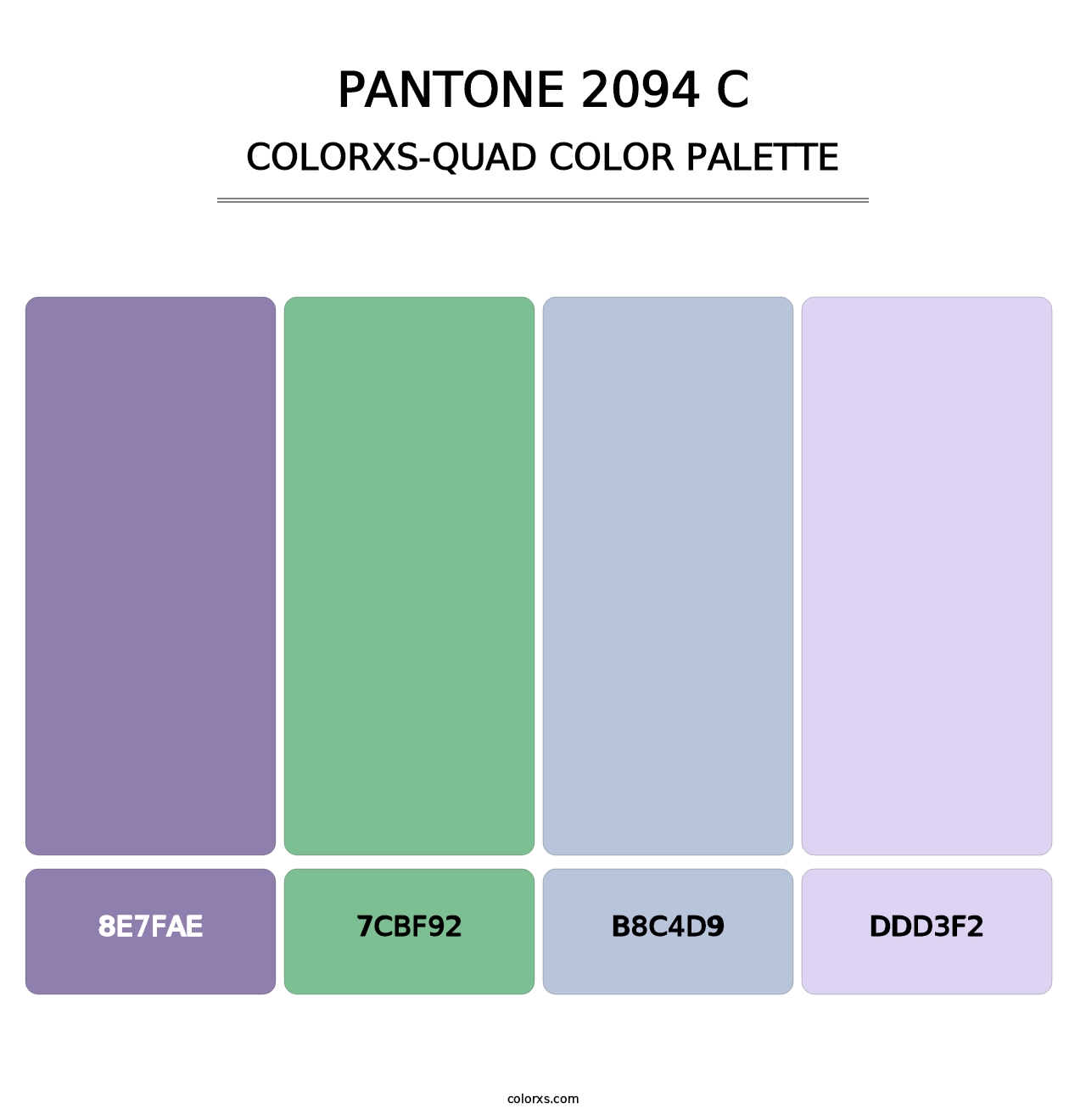 PANTONE 2094 C - Colorxs Quad Palette